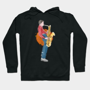 Mulligan Saxophone Jazz Theme Hoodie